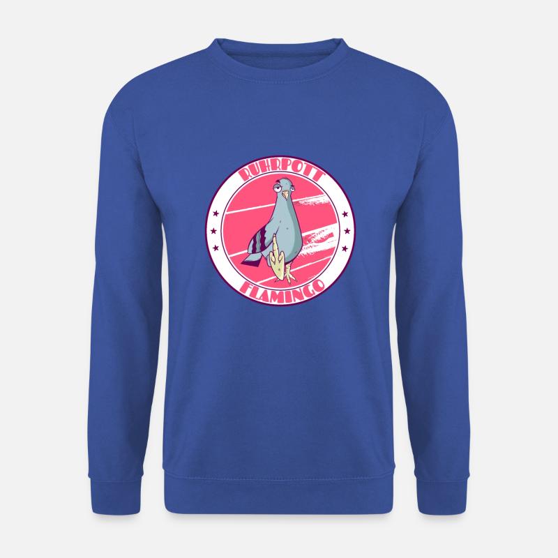 Ruhrpott Flamingo Mittelfinger - Unisex Pullover - Royalblau