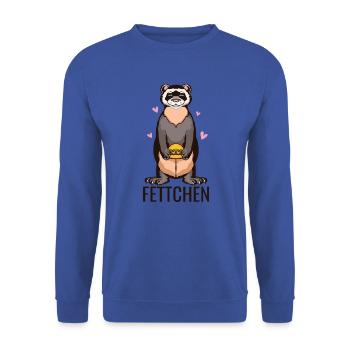Frettchen ferret - Unisex Pullover - Royalblau - Vorne - Alina (178cm) & Michal (187cm)