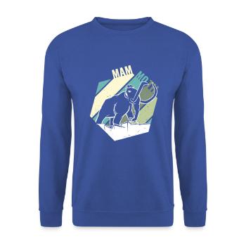 mammouth mammouth - Sweat-shirt Unisexe - bleu royal - Devant - Alina (178cm) & Michal (187cm)