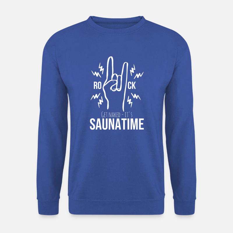 Sauna rocks funny Sauna Spruch Spa Wellness - Unisex Pullover - Royalblau