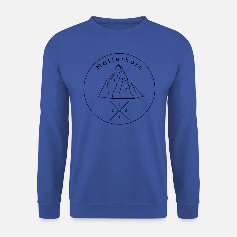 Matterhorn Zermatt Logo - Unisex Pullover - Royalblau