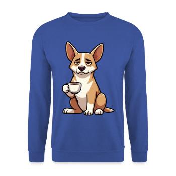 Podenco Podencos Podencoliebhaber Podencobesitzer - Unisex Pullover - Royalblau - Vorne - Alina (178cm) & Michal (187cm)