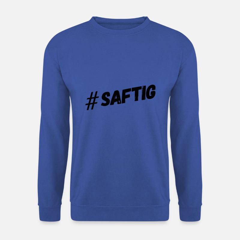 Hashtag Saftig - schwarz - Unisex Pullover - Royalblau