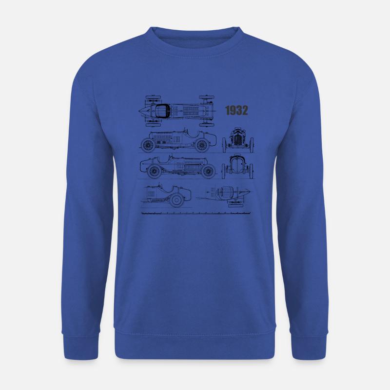 formula one 1932 black - Unisex Sweatshirt - royal blue
