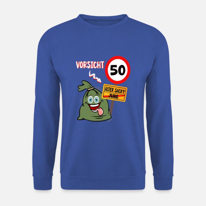 geburtstag alter sack 50 jahre - Unisex Pullover - Royalblau