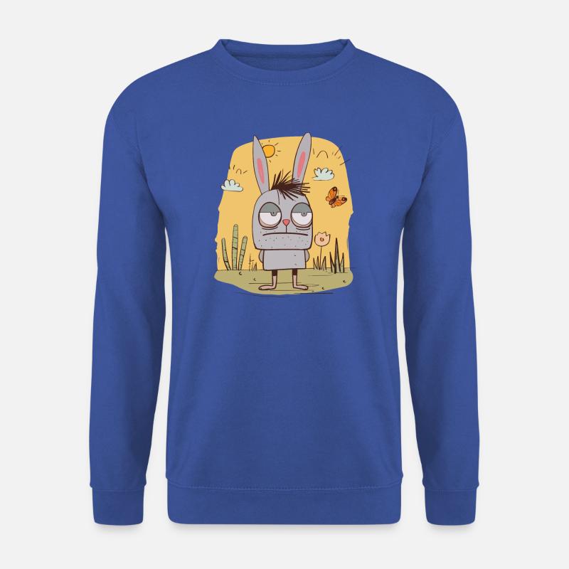 Schlechte Laune Hase | © M2-D2 - Unisex Pullover - Royalblau