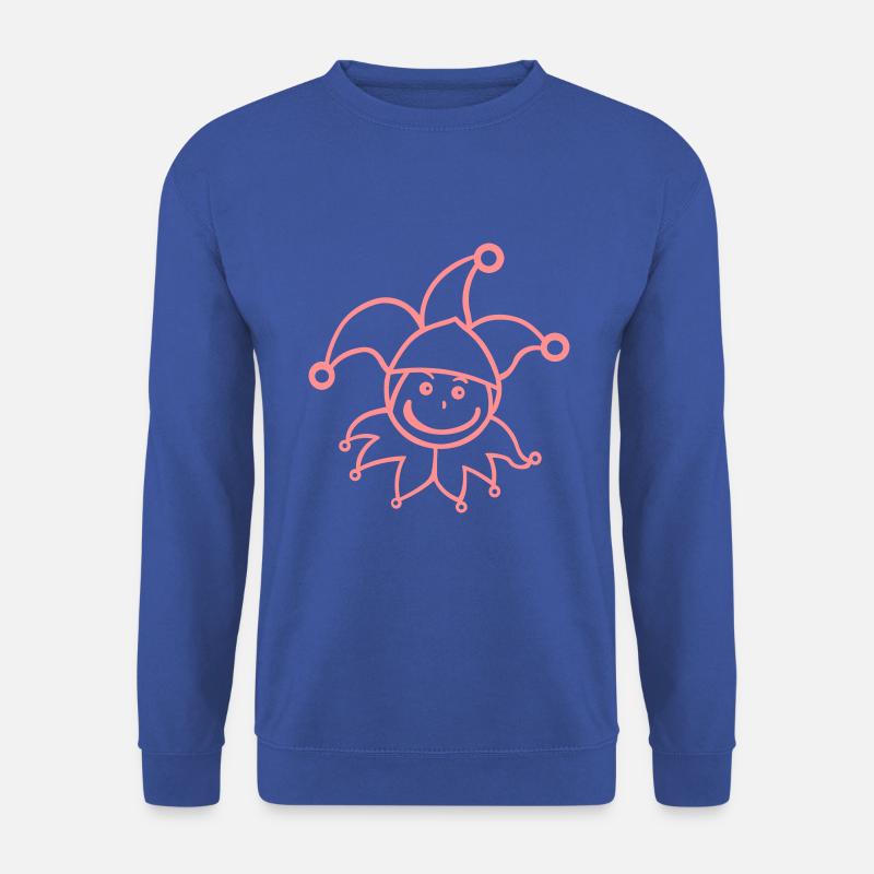 Harlekin Gesicht - Unisex Pullover - Royalblau