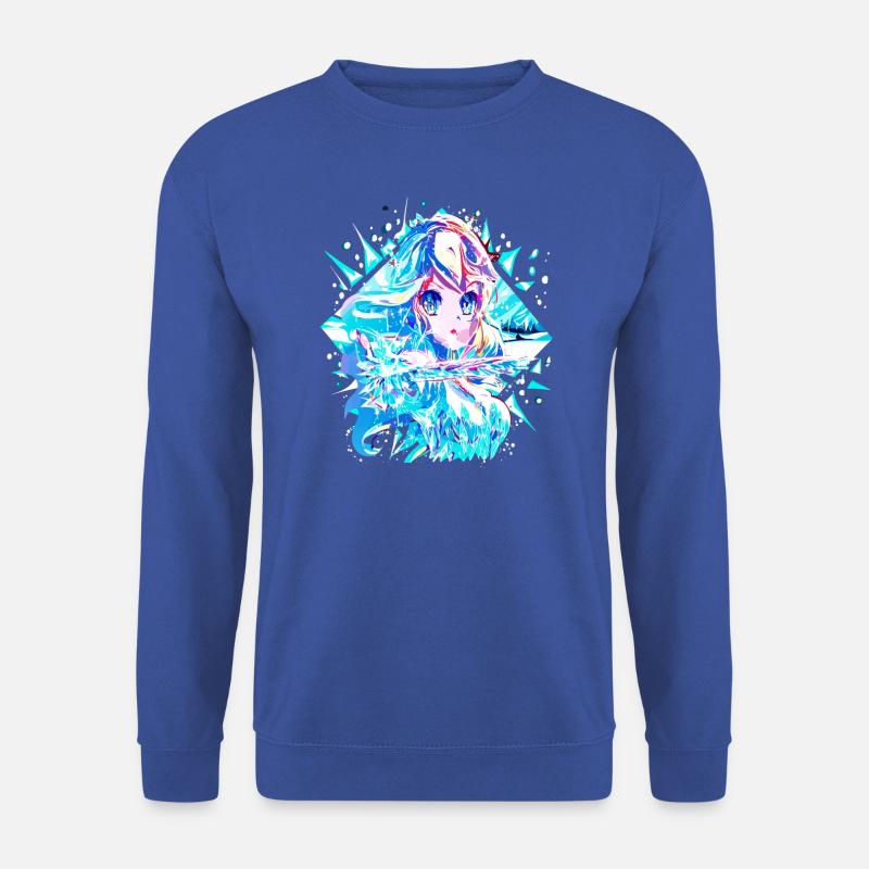 Anime Schneekönigin Eisprinzessin - Unisex Pullover - Royalblau