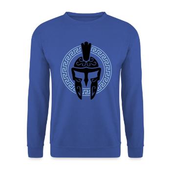 casque spartan symbole spartan sparta - Sweat-shirt Unisexe - bleu royal - Devant - Alina (178cm) & Michal (187cm)