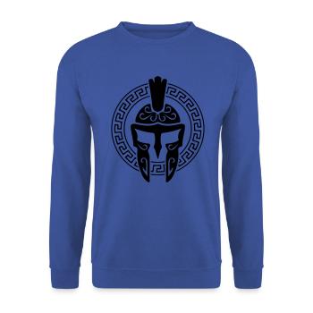 casque spartan symbole spartan sparta - Sweat-shirt Unisexe - bleu royal - Devant - Alina (178cm) & Michal (187cm)