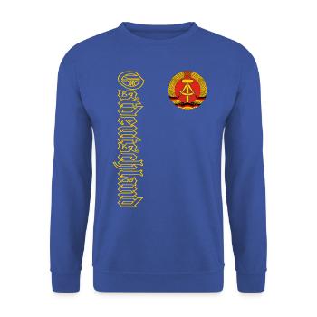 East Germany - Unisex Sweatshirt - royal blue - Front - Alina (178cm) & Michal (187cm)