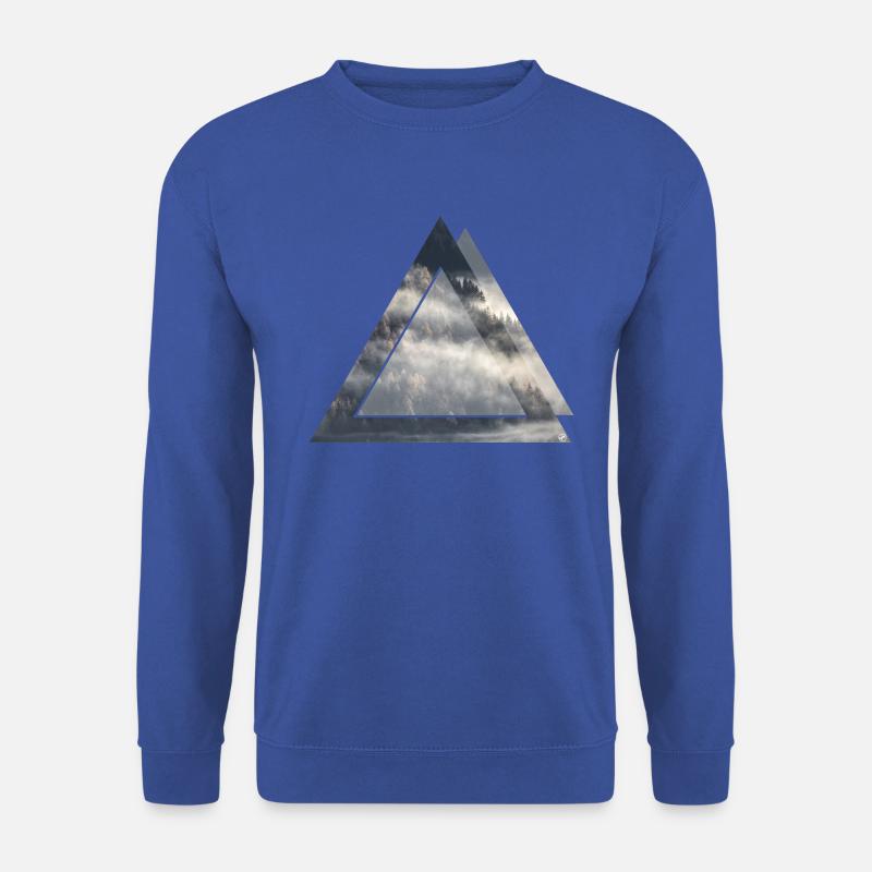 Dreieck Wald Nebel - Unisex Pullover - Royalblau