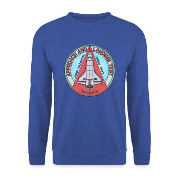 Enterprise 1977 - Unisex Pullover - Royalblau - Vorne - Alina (178cm) & Michal (187cm)