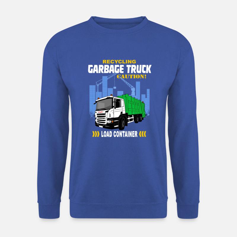 Müllauto - Müllfahrzeug - Unisex Pullover - Royalblau