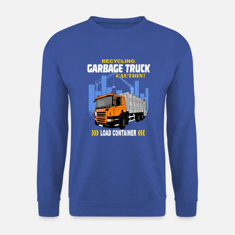 Müllauto - Müllfahrzeug - Unisex Pullover - Royalblau