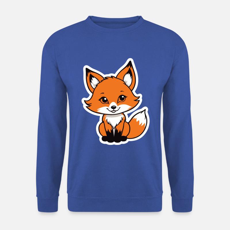 Fuchs Illustration - Unisex Pullover - Royalblau