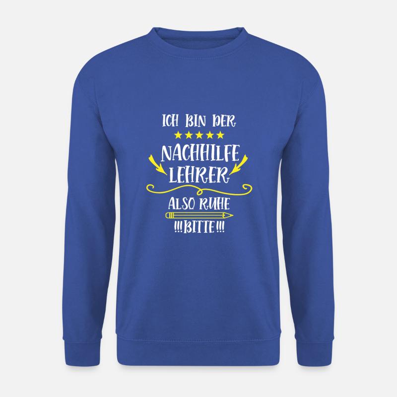 Danke Lehrer Nachhilfe Dankeschön Nachhilfen - Unisex Pullover - Royalblau
