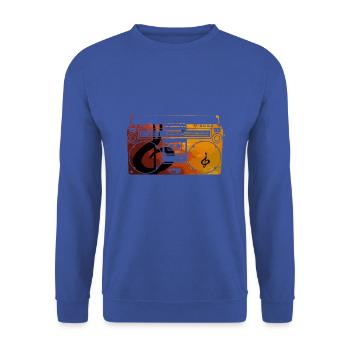 Music radio - Unisex Sweatshirt - royal blue - Front - Alina (178cm) & Michal (187cm)