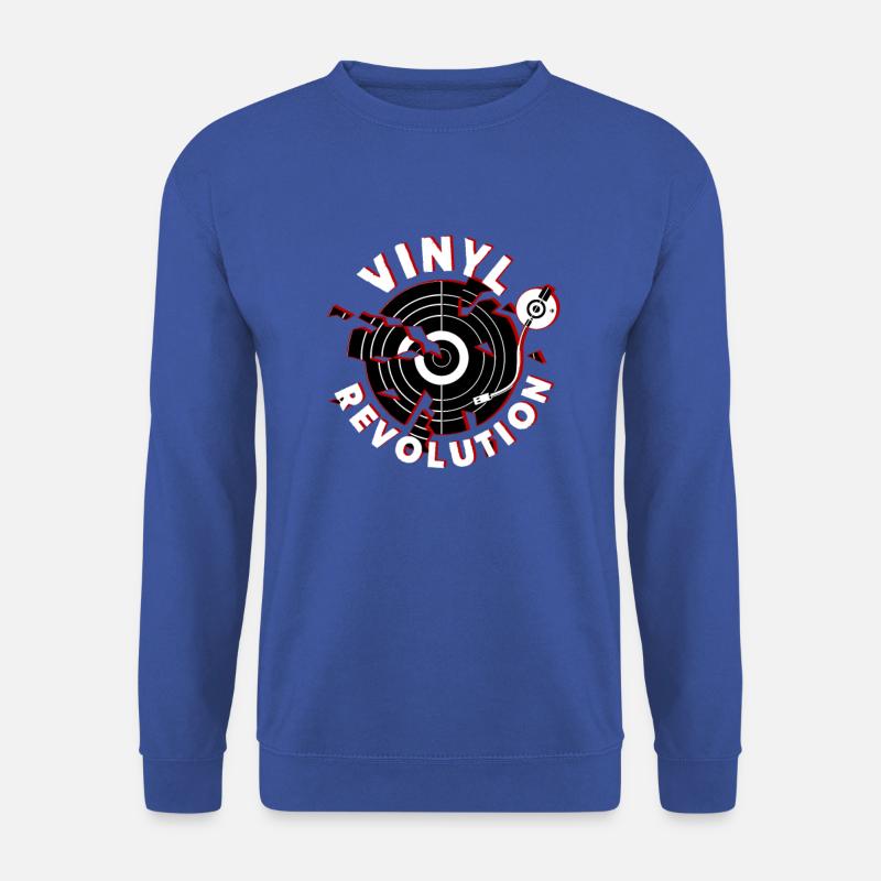 Vinyl Revolution - Destroy - Schallplatte - Unisex Pullover - Royalblau