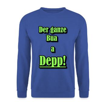 The whole Bua a dork! - Unisex Sweatshirt - royal blue - Front - Alina (178cm) & Michal (187cm)
