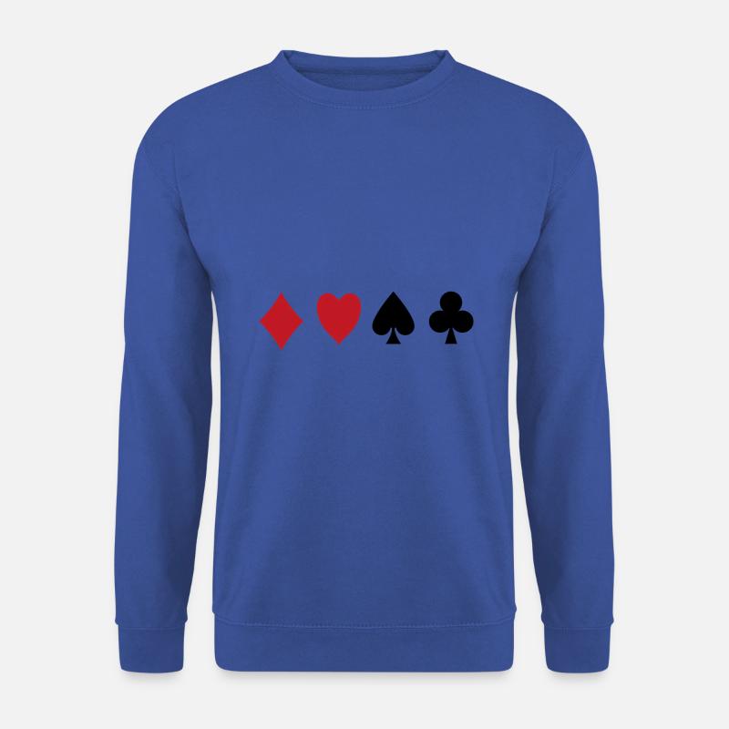 Kartenspiel - Unisex Pullover - Royalblau