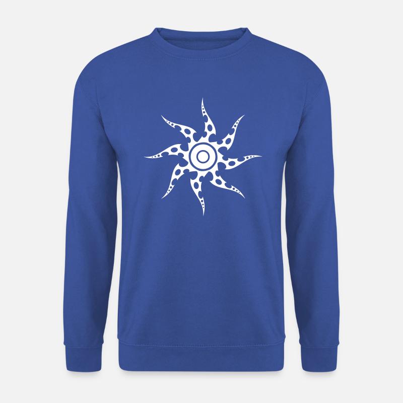 Sonne Tribal mit Farbwahlmöglichkeit - Unisex Pullover - Royalblau