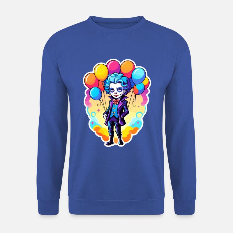 Clown Zeichnung - Unisex Pullover - Royalblau