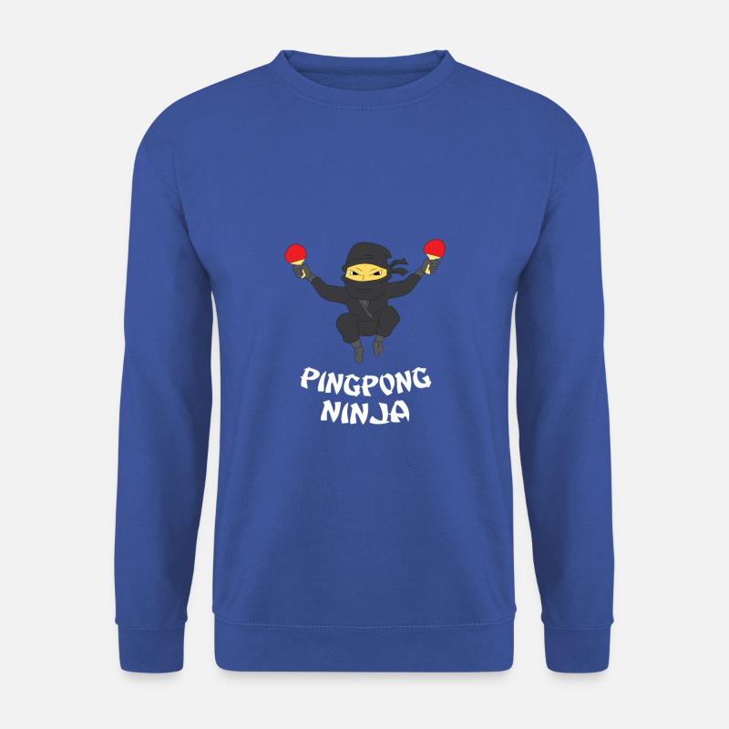 Tischtennis - Pingpong Ninja - Unisex Pullover - Royalblau