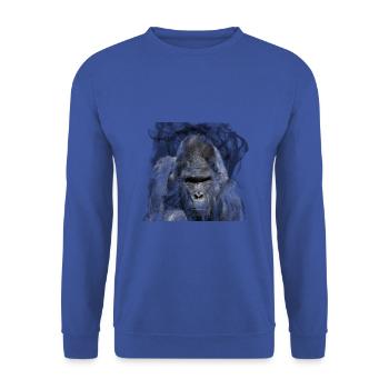 gorilla - Unisex Sweatshirt - royal blue - Front - Alina (178cm) & Michal (187cm)