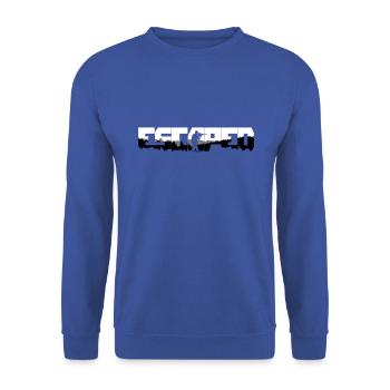 Escaped from Woods - Unisex Pullover - Royalblau - Vorne - Alina (178cm) & Michal (187cm)