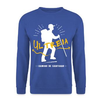 Ultreïa, camino de Santiago ! - Sweat-shirt Unisexe - bleu royal - Devant - Alina (178cm) & Michal (187cm)
