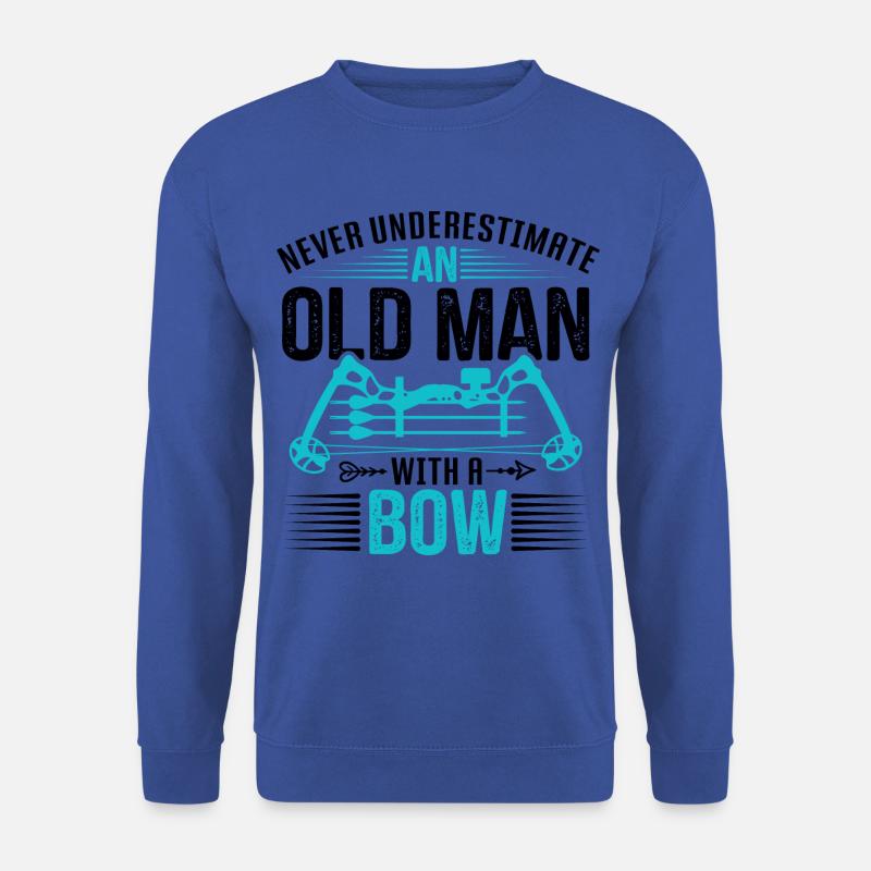 Archery Archer Old Man - Unisex Sweatshirt - royal blue