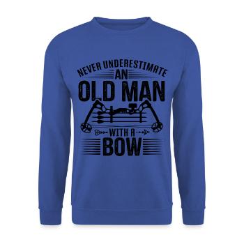 Archery Archer Archery Target - Unisex Sweatshirt - royal blue - Front - Alina (178cm) & Michal (187cm)