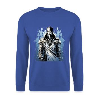 Snow the fighter - Unisex Sweatshirt - royal blue - Front - Alina (178cm) & Michal (187cm)