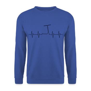 Lifeline 1 - Unisex Pullover - Royalblau - Vorne - Alina (178cm) & Michal (187cm)