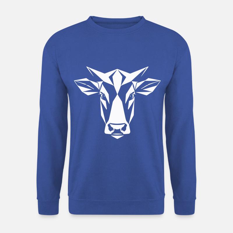 Bulle Polygon -Farm Farmer - Unisex Sweatshirt - royal blue