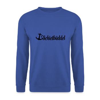 schietbüddel - Unisex Pullover - Royalblau - Vorne - Alina (178cm) & Michal (187cm)