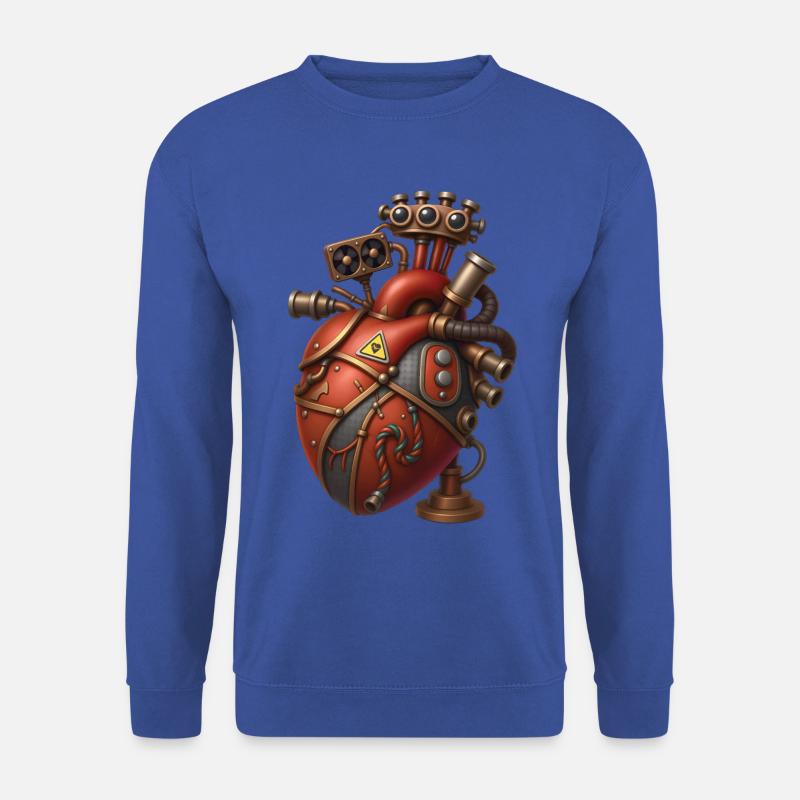 KÜNSTLICHES HERZ – Steam Punk'n'Roll - Unisex Pullover - Royalblau