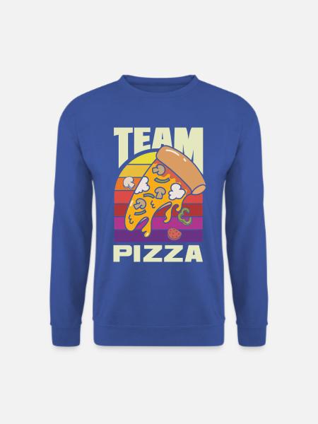 Team Pizza Lustiger Pizza Lover Spruch - Unisex Pullover - Royalblau