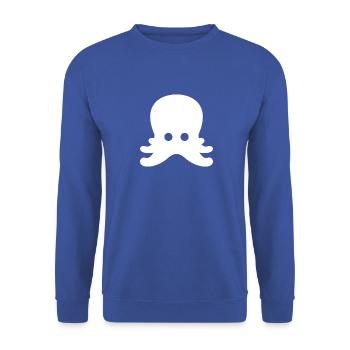 Octopus - Unisex Pullover - Royalblau - Vorne - Alina (178cm) & Michal (187cm)
