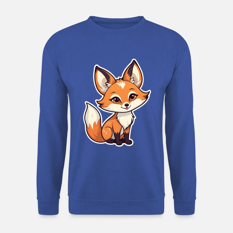 Fuchs Illustration - Unisex Pullover - Royalblau