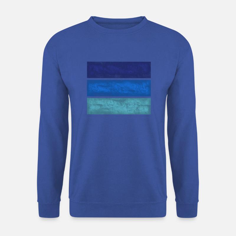 Blaue Rechtecke - Unisex Pullover - Royalblau