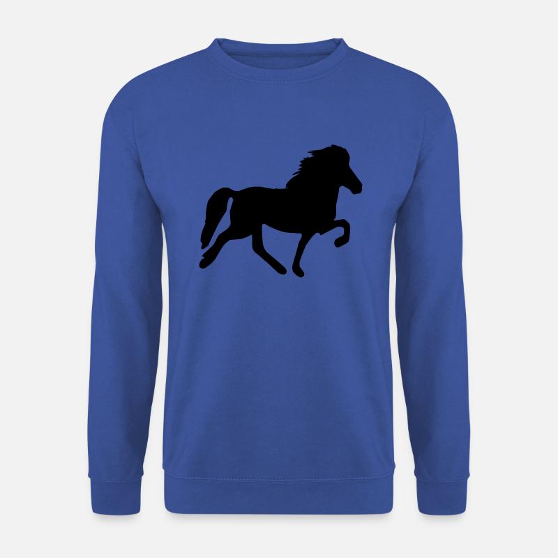 Icelandic Horse: Islandpferd Pferd Pony Merch - Unisex Pullover - Royalblau