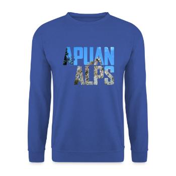Apuan Alps - Unisex Sweatshirt - royal blue - Front - Alina (178cm) & Michal (187cm)