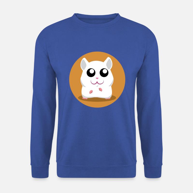 Netter weißer Hamster - Unisex Pullover - Royalblau
