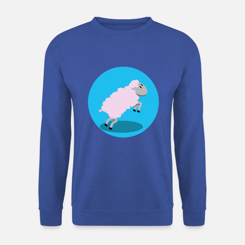Schaf-Springen - Unisex Pullover - Royalblau