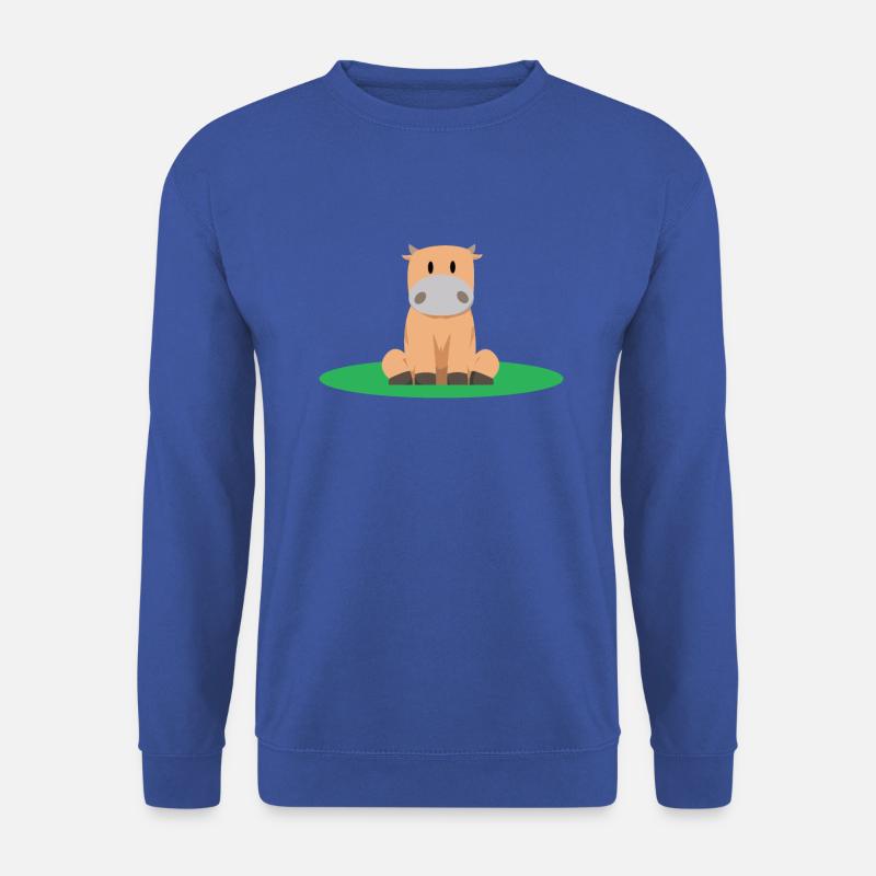 sitzen Kuh - Unisex Pullover - Royalblau