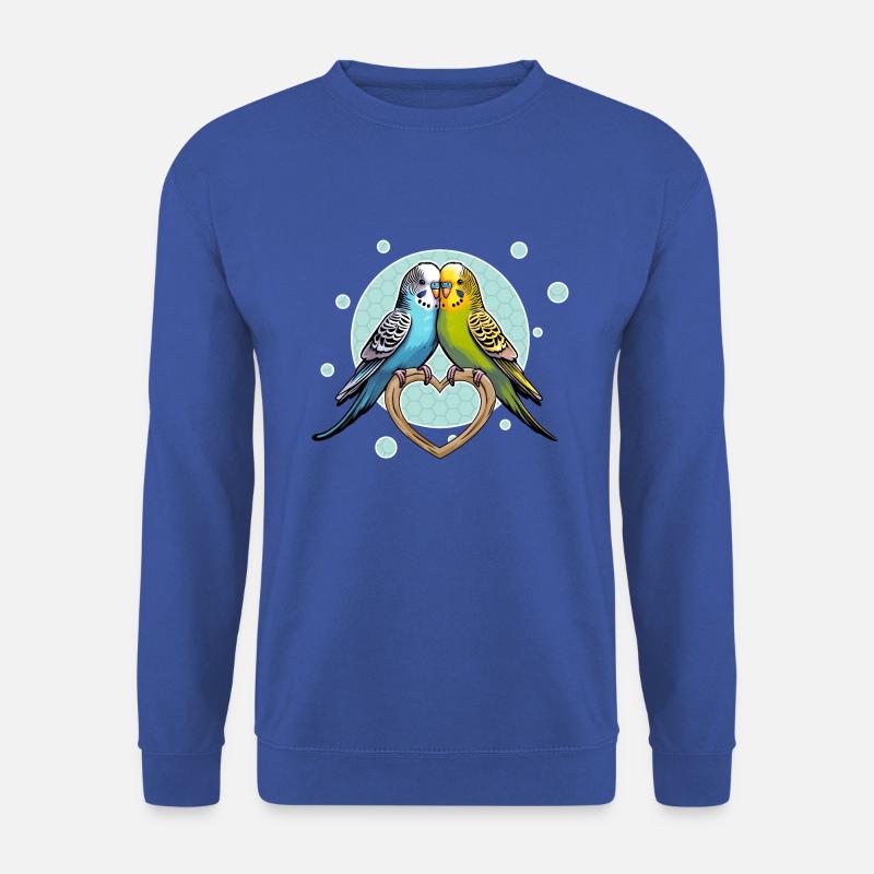 Budgies Parakeets Parrot Birds - Unisex Sweatshirt - royal blue