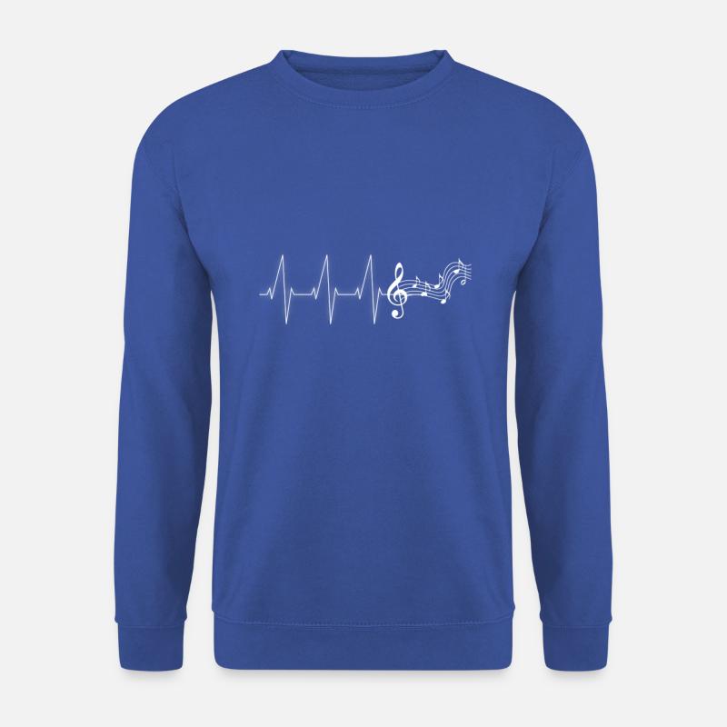 Musik Noten Liebe Design - Unisex Pullover - Royalblau
