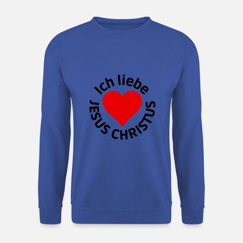 Ich liebe JESUS CHRISTUS ♥ - Unisex Pullover - Royalblau